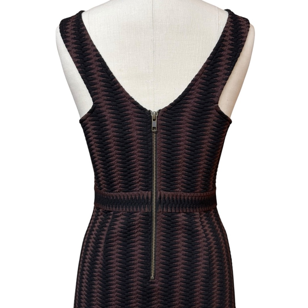Anthropologie Maeve Meridian Sheath Midi Dress Size S Brown Knit Bodycon Preppy - Picture 4 of 14